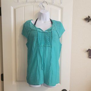 Zac & Rachel Teal Summer Top